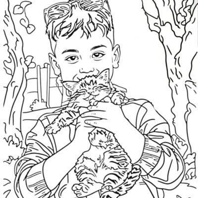 Turn ( 15 ) Photos to coloring Book